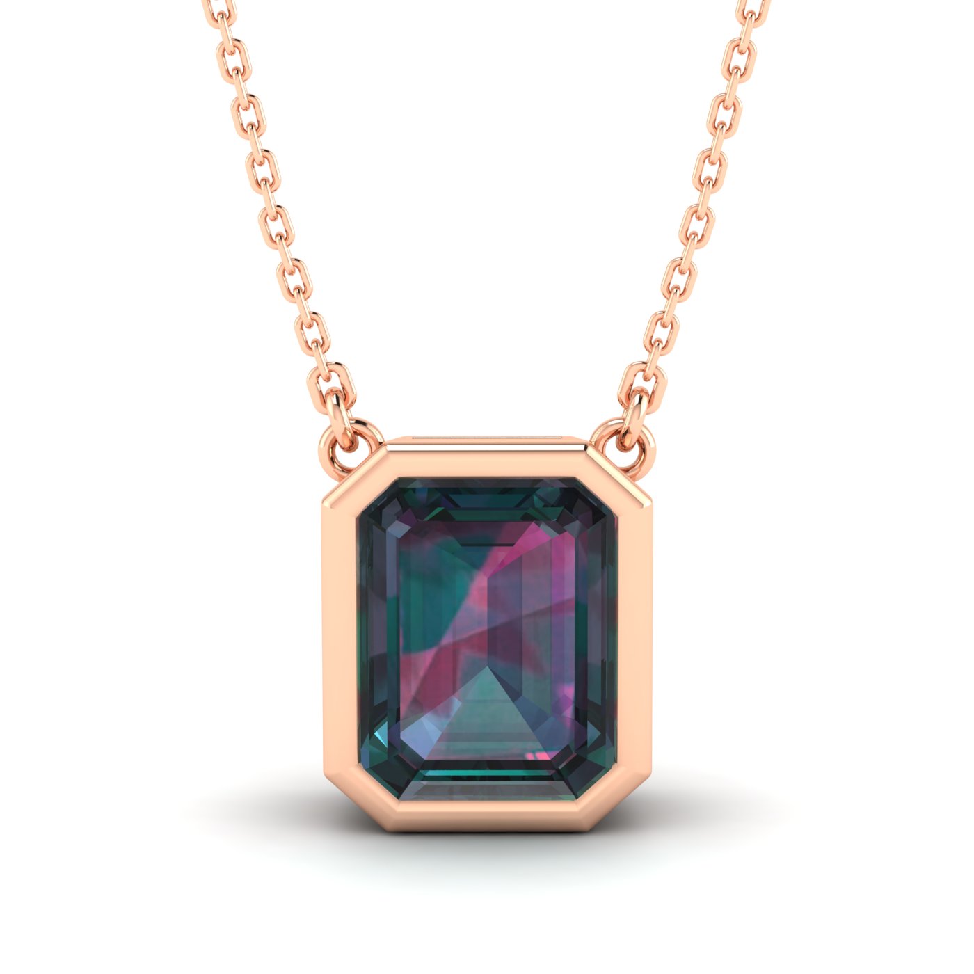 Alexandrite and 2025 emerald necklace